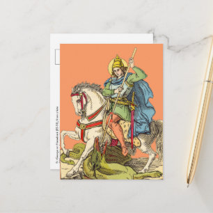 St. Georg zu Pferd (BS 01) Postkarte