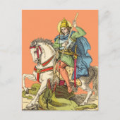 St. Georg zu Pferd (BS 01) Postkarte (Vorderseite)