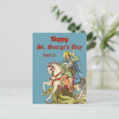 St. Georg zu Pferd (BS 01) Postkarte (Stehend Vorderseite)
