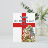 St. Georg zu Pferd (BS 01) Postkarte (Stehend Vorderseite)