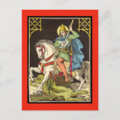 St. Georg zu Pferd (BS 01) Postkarte (Vorderseite)