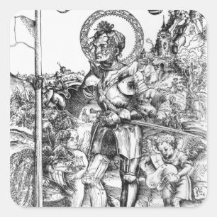 St George 2 Quadratischer Aufkleber