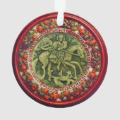 ST.GEORGE AND DRAGON FLORAL CROWN ORNAMENT (Rückseite)