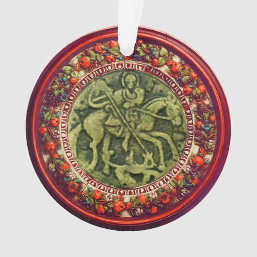 ST.GEORGE AND DRAGON FLORAL CROWN ORNAMENT (Vorderseite)