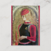 ST.GEORGE AND DRAGON Red Ruby Monogram, Gold Damas Visitenkarte (Rückseite)