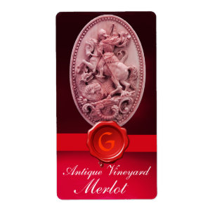 ST.GEORGE AND DRAGON RED WAX SIEGEL MONOGRAM Wein