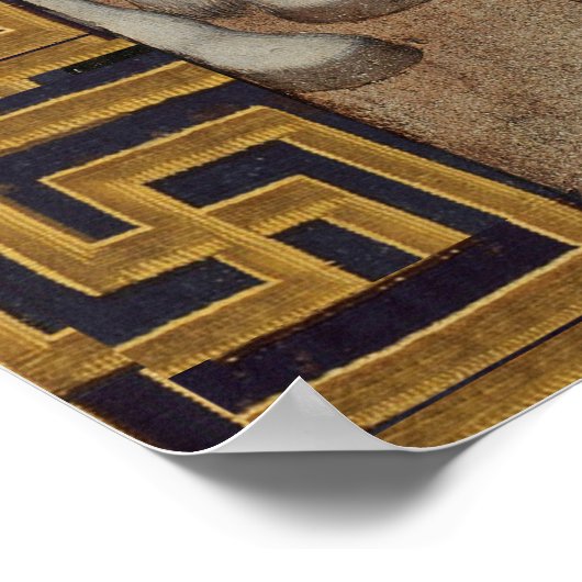 St. George and The Dragon by Bernat Martorell Poster (Ecke)