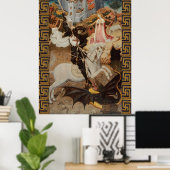 St. George and The Dragon by Bernat Martorell Poster (Heimbüro)