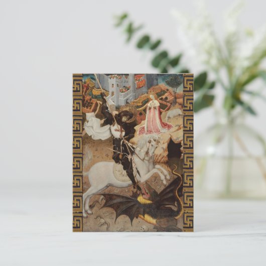 St. George and The Dragon by Bernat Martorell Postkarte (Stehend Vorderseite)