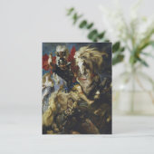 St. George Battles the Dragon by Peter Paul Rubens Postkarte (Stehend Vorderseite)