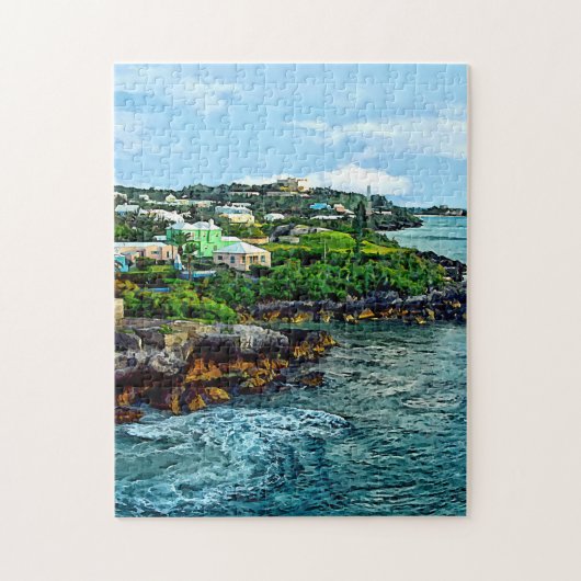 St. George Bermuda Shoreline Puzzle (Vertikal)