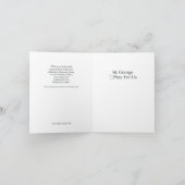 St. George beten für uns Karte (Innenseite)