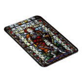 St George Buntglasfenster - Monogramm Magnet (Rechte Seite)