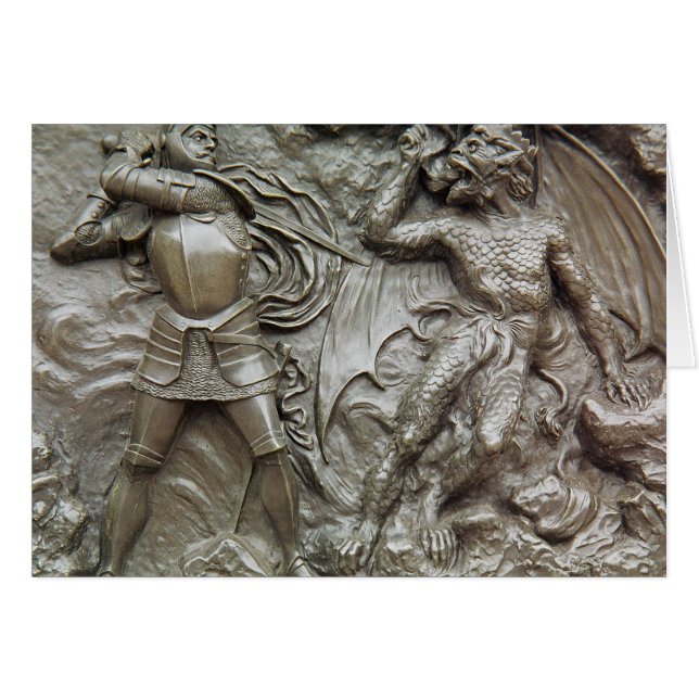 St George, das den Drachen kämpft (Vorderseite (Horizontal))