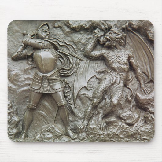 St George, das den Drachen kämpft Mousepad (Vorne)