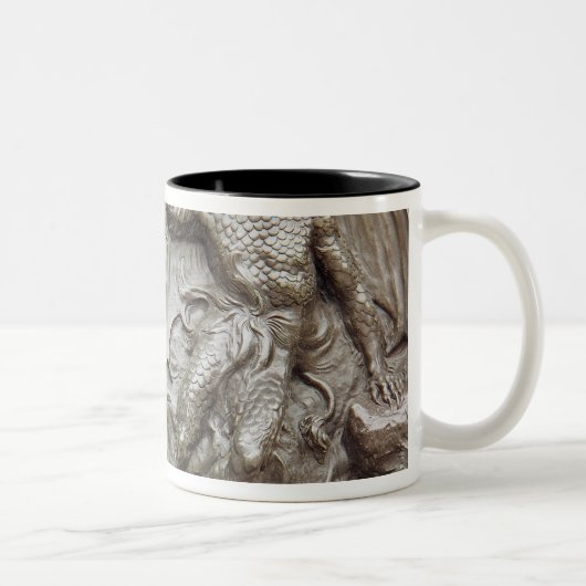 St George, das den Drachen kämpft Zweifarbige Tasse (Rechts)