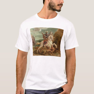 St George, das den Drachen, (Öl, tötet auf Platt T-Shirt