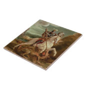 St George, das den Drachen, (Öl, tötet auf Platte) Fliese (Seite)