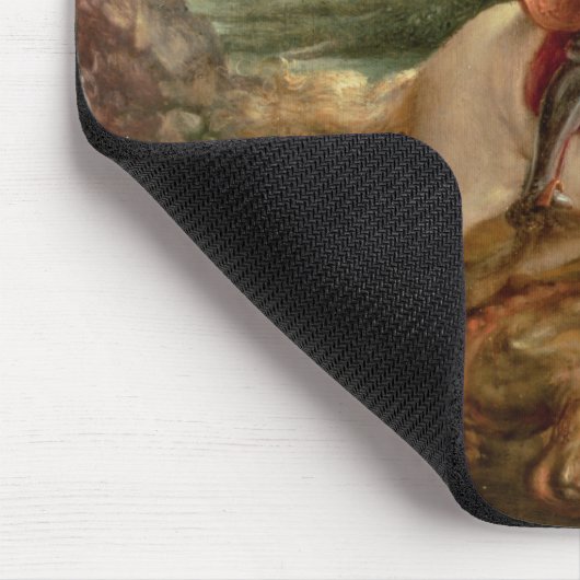 St George, das den Drachen, (Öl, tötet auf Platte) Mousepad (Ecke)