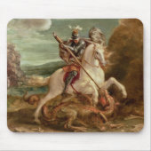 St George, das den Drachen, (Öl, tötet auf Platte) Mousepad (Vorne)