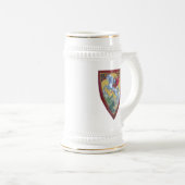 St George, das den Drachen Stein tötet Bierglas (VorderseiteRechts)