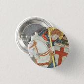 St George, das den Drachen tötet Button (Vorne & Hinten)