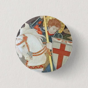 St George, das den Drachen tötet Button