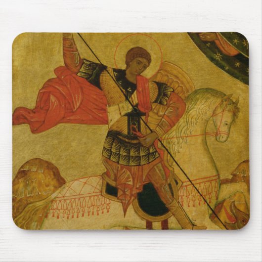 St George, das den Drachen tötet Mousepad (Vorne)