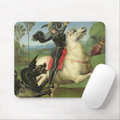 St George, das mit dem Drachen kämpft Mousepad (Mit Mouse)