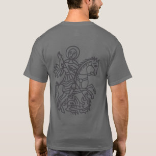 St George Drache Jerusalem Kreuz Heritage Tattoo T-Shirt