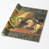 ST. GEORGE, DRAGON UND DRUCK GESCHENKPAPIER (Ungerollt)