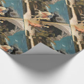 ST. GEORGE, DRAGON UND DRUCK GESCHENKPAPIER (Ecke)