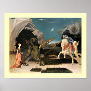 ST. GEORGE, DRAGON UND DRUCK POSTER