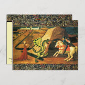 ST. GEORGE, DRAGON UND DRUCK POSTKARTE (Vorne/Hinten)