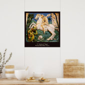 St. George, Dragon und Prinzessin Poster (Küche)