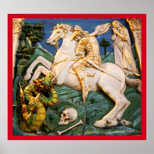 St. George, Dragon und Prinzessin Poster (Vorne)