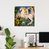 St. George, Dragon und Prinzessin Poster (Heimbüro)