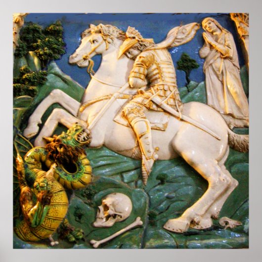 St. George, Dragon und Prinzessin Poster (Vorne)