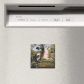 St. George Fighting Dragon Raphael Fine Art Magnet (In Situ (Geschirrspüler))