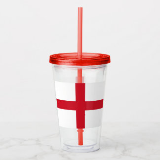 St. George ~ Flagge von England Acryltrinkbecher