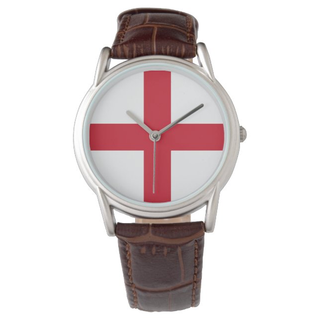 St. George ~ Flagge von England Armbanduhr (Vorderseite)