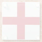 St. George ~ Flagge von England Glasuntersetzer (Rückseite)