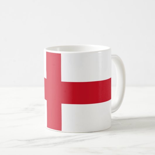 St. George ~ Flagge von England Kaffeetasse (VorderseiteRechts)