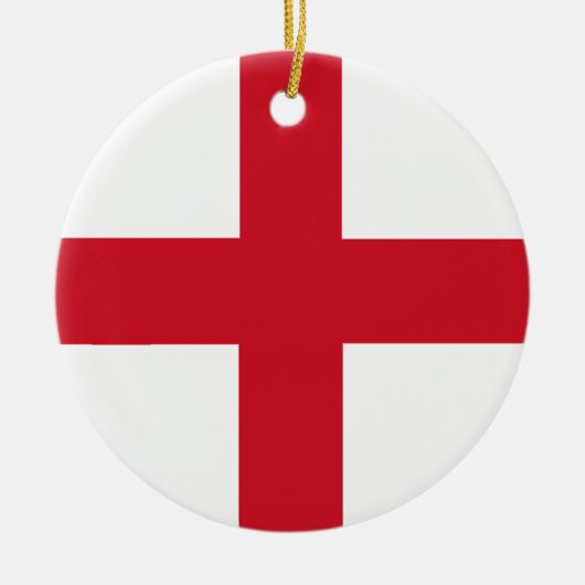St. George ~ Flagge von England Keramik Ornament (Vorne)