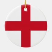 St. George ~ Flagge von England Keramik Ornament (Hinten)
