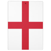 St. George ~ Flagge von England Klemmbrett (Rückseite)