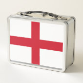 St. George ~ Flagge von England Metall Brotdose (Rückseite)