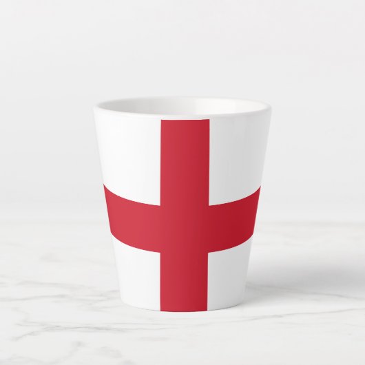 St. George ~ Flagge von England  Milchtasse (Vorderseite)