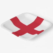 St. George ~ Flagge von England Pappteller (Gewinkelt)