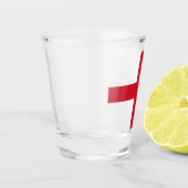 St. George ~ Flagge von England Schnapsglas (Links)